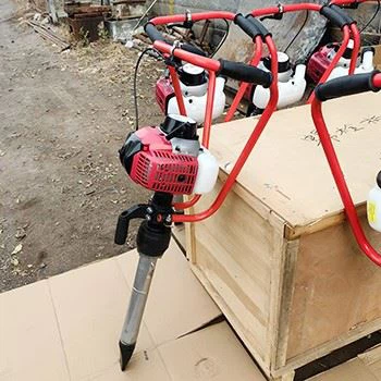 hand held rail tamper front view